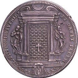 Italian states. Papal states. Clemens X. Piastra. 1675.