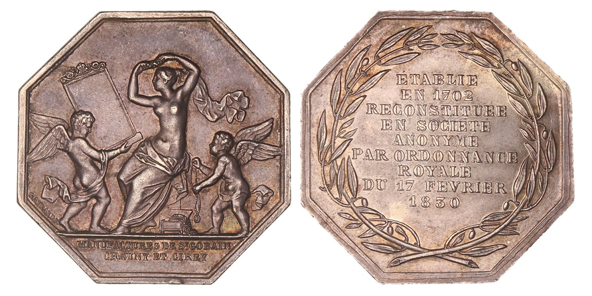 France. 1830. Commemorating the Royal Glassmaker.