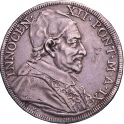 Italian states. Papal states. Innocent XII. ½ Piastra. 1699.