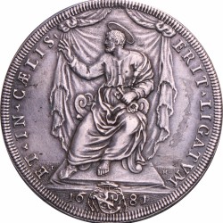 Italian states. Papal states. Innocent XI. Piastra. 1681.