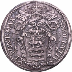 Italian states. Papal states. Innocent XI. Piastra. 1681.