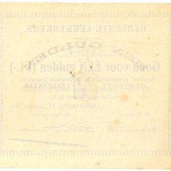 Nederland. 1 gulden. Noodgeld. Type 1914. Type Lekkerkerk. - Zeer Fraai / Prachtig.