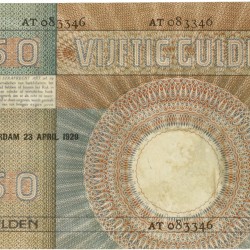 Nederland. 50 gulden. Bankbiljet. Type 1929. Type Minerva. - Fraai -.