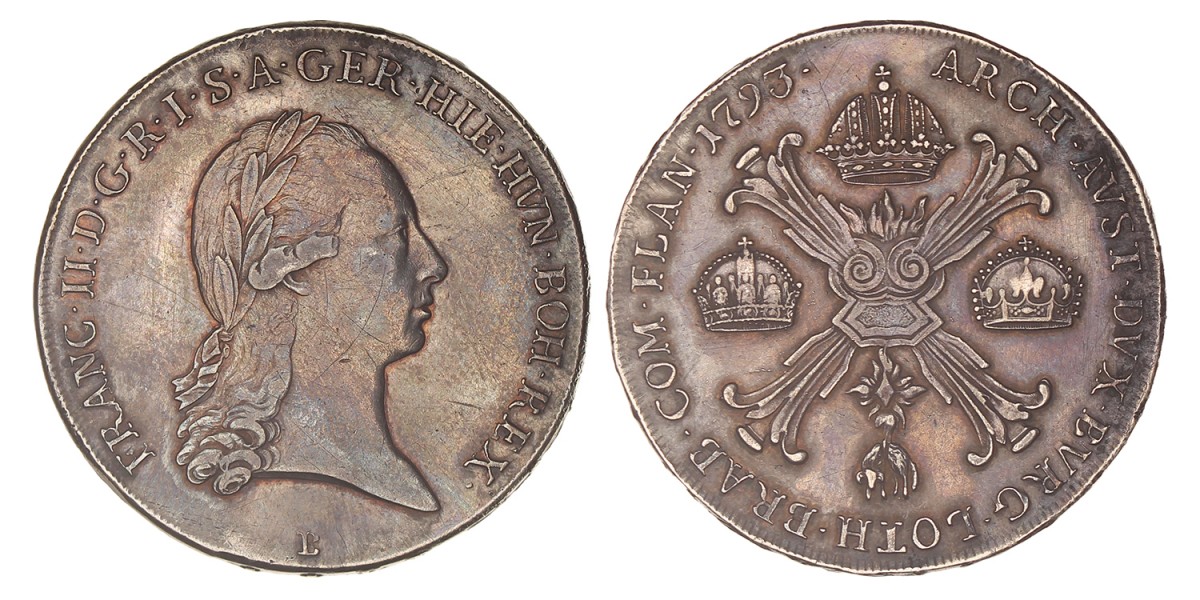 Hungary. Franz II. Kronenthaler. 1793 B.