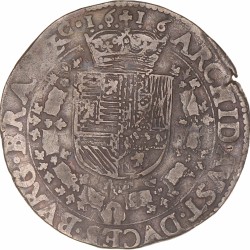 Halve Patagon. Brabant. Antwerpen. Albrecht en Isabella. 1616. Fraai / Zeer Fraai.