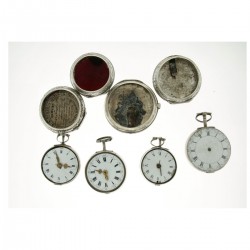 Lot zilveren herenzakhorloges ca. 1850