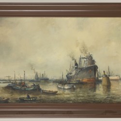 Willem "Wim" Bos (Rotterdam 1906 - 1974 Den Haag), Bedrijvigheid in de Rotterdamse haven.