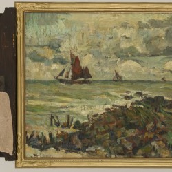 Visserschepen voor de kust van Zeeland(?)