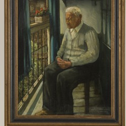 Just Jansen (Rotterdam 1905 - 1993), Portret van de vader van de schilder.
