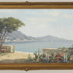 Onduidelijk gesigneerd (rechtsonder), Aan de mediterrane kust.