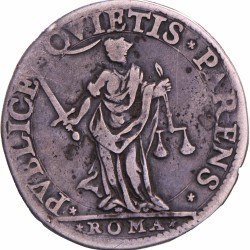 Italian states. Papal states. Sixtus V. Testone. N.D. (1585-1590).