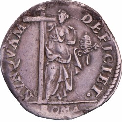 Italian states. Papal states. Gergory XIII. Testone. N.D. (1572-1585).