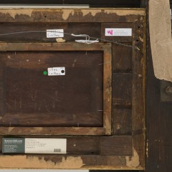 Simon van den Berg (Overschie 1812 - 1891 Arnhem), Kleinvee bij een stal