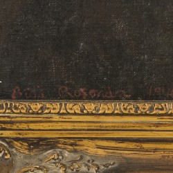 Naar Rembrandt van Rijn (Leiden 1606 - 1669 Amsterdam), Portret van vrouw met anjer.
