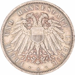 German states. Lübeck. 3 Mark. 1911 A.