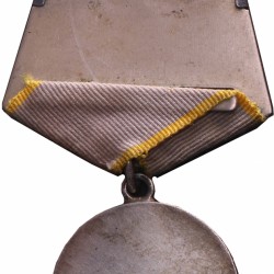 N.D. Russia. Soviet Union. Medal 'For Battle Merit' with bifold ribbon.