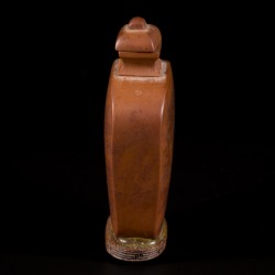 Een houten snuff bottle met landschapsdecor, China, 19e eeuw.