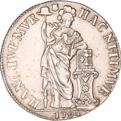 3 Gulden -generaliteits-. Utrecht. 1794. Zeer Fraai +.