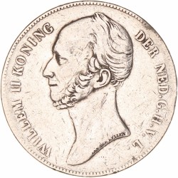 2½ Gulden. Willem II. 1842. Fraai / Zeer Fraai.