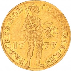 Gouden Dukaat. Holland. 1777. Zeer Fraai.