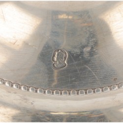 (2) delige set tafelkandelaren zilver.