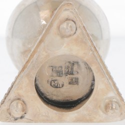 (2) delig peper-en-zoutstel zilver.