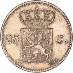 25 Cent. Willem I. 1826 U. Prachtig.