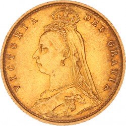 Great Britain. Victoria. ½ Sovereign. 1887.