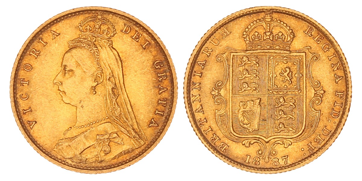 Great Britain. Victoria. ½ Sovereign. 1887.