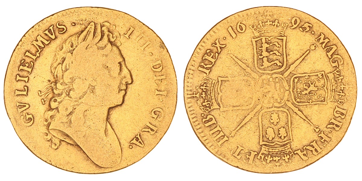 Great Britain. William III. Guinea. 1695.