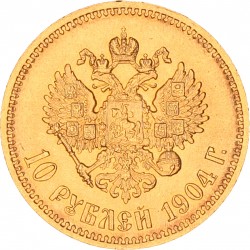 Russia. Empire. Nicholas II. 10 Roubles. 1904.