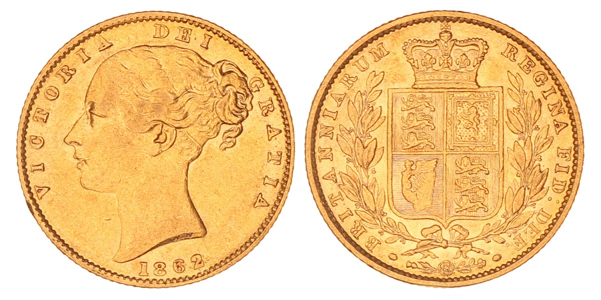 Great Britain. Victoria. Sovereign. 1862.