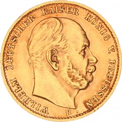German states. Prussia. Wilhelm I. 10 Mark. 1873 B.