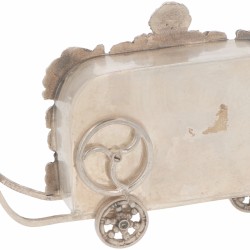 Miniatuur straatorgel zilver.