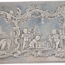 Notitieboekje / balboekje zilver.