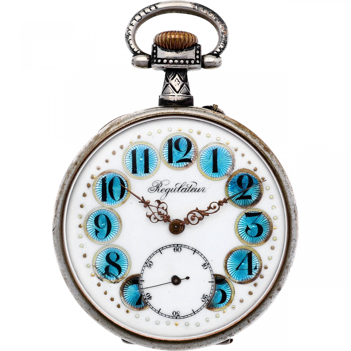 Regulateur Ankergang - Herenzakhorloge - ca. 1900.