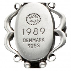 Zilveren Georg Jensen collier met hanger van het jaar 1989 - 925/1000.