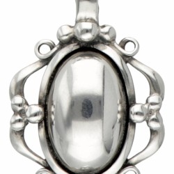 Zilveren Georg Jensen collier met hanger van het jaar 1989 - 925/1000.