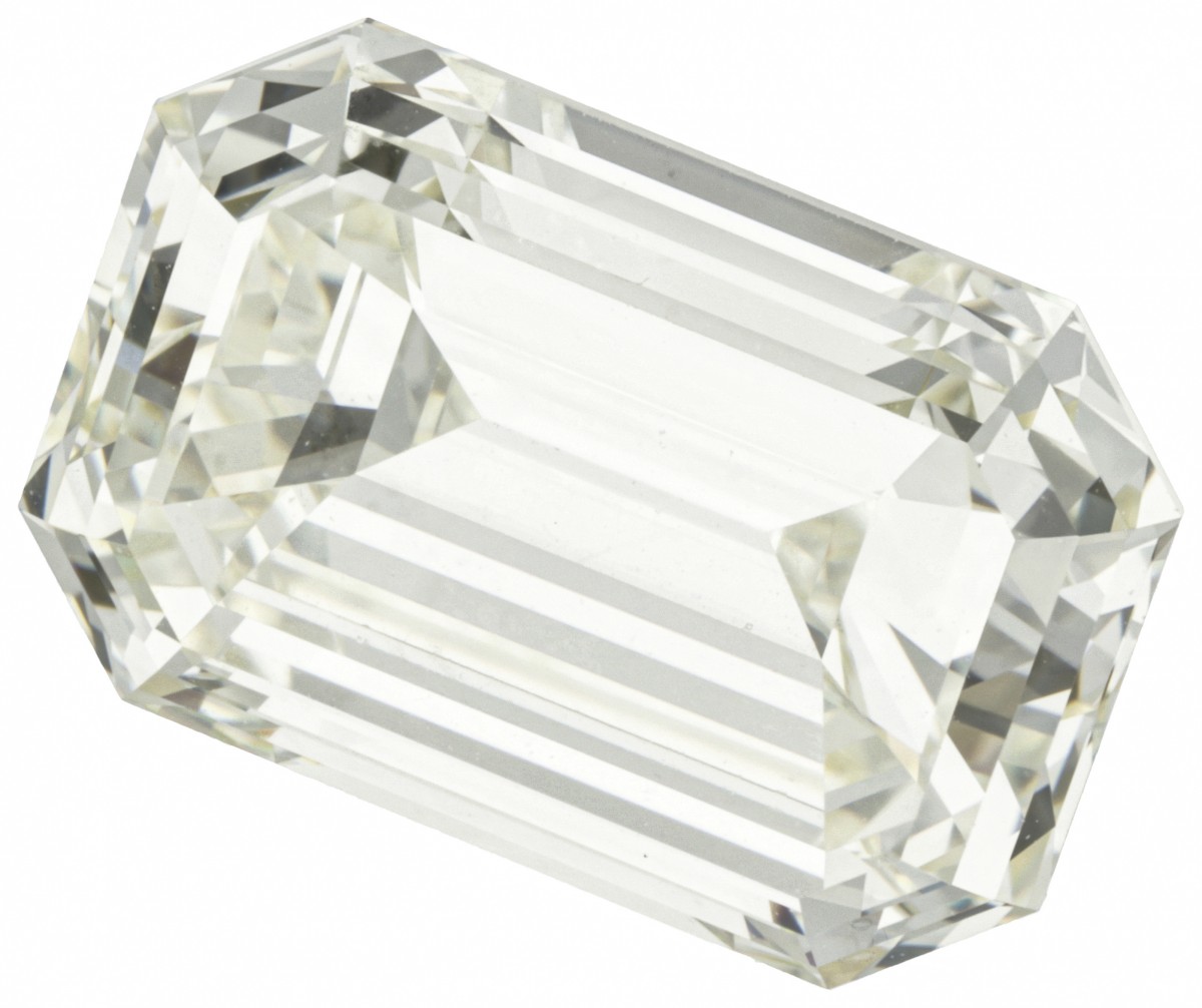GIA-gecertificeerde emerald geslepen diamant 7.15 ct.