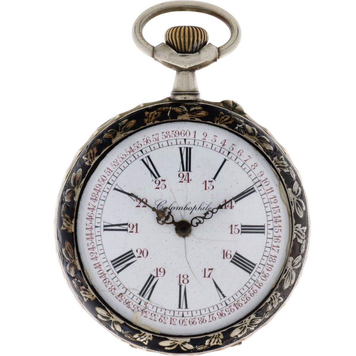 Colombophile Automobile Regulateur Ankergang - Herenzakhorloge - ca. 1900.