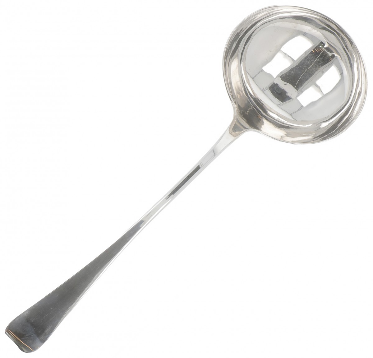 Soep louche (Rotterdam Cornelis Knuystingh 1780-1811) zilver.