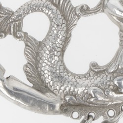 Chatelaine rammelaar (Nederland 18e eeuw) zilver.
