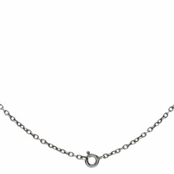 Zilveren Georg Jensen collier met hanger van het jaar 1995, bezet met barnsteen - 925/1000.