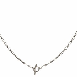 Vroeg zilveren Georg Jensen collier met no.4 art nouveau hanger bezet met barnsteen en chrysopraas - 830/1000.