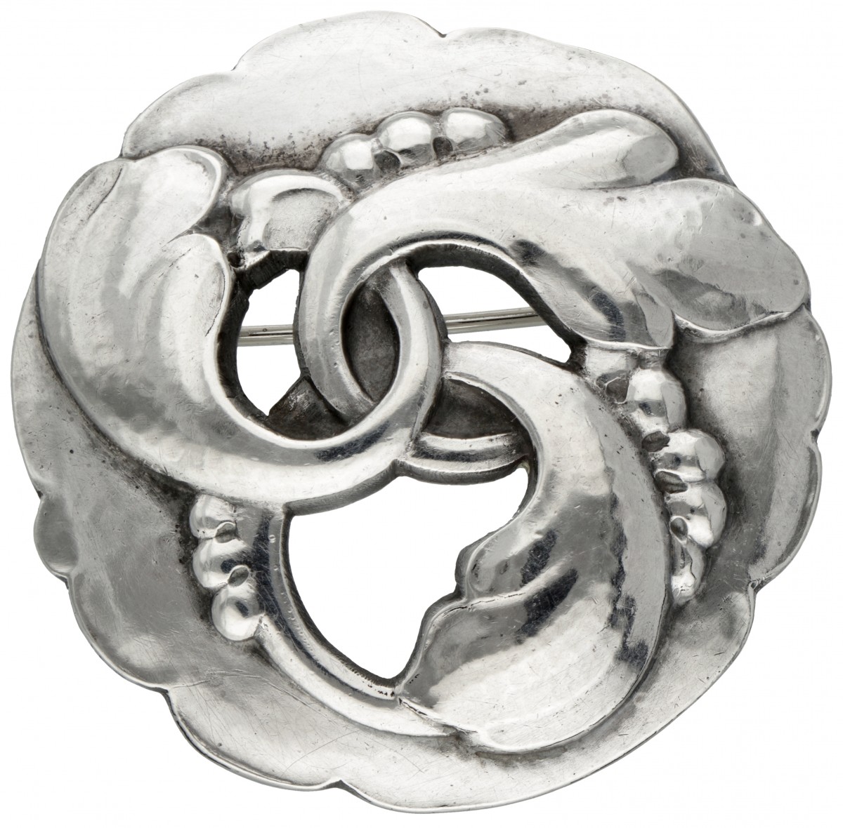 Zilveren Georg Jensen no.20 art nouveau broche - 925/1000.
