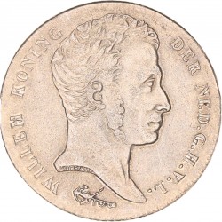 1 Gulden. Willem I. 1839. Prachtig -.