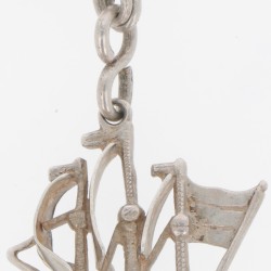 Chatelaine ketting met lakstempel (Amsterdam Hendrik van Heesel 1785-1811) zilver.