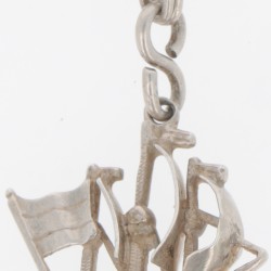 Chatelaine ketting met lakstempel (Amsterdam Hendrik van Heesel 1785-1811) zilver.