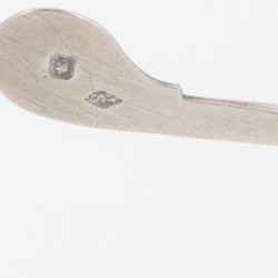 Lunula (geconsacreerde Hostie houder) zilver.