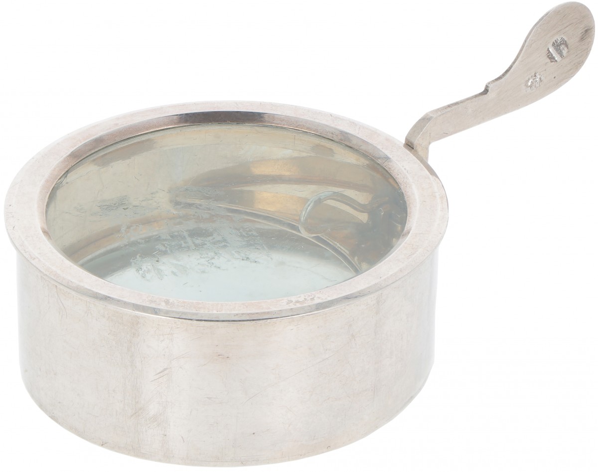 Lunula (geconsacreerde Hostie houder) zilver.